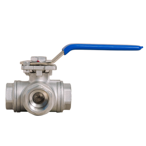 VÁLVULA DE BOLA 3 VÍAS INOX